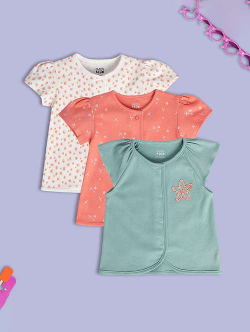 kids pack of 3 printed short sleeves shirts - 21748889 - Very Small Image - 1