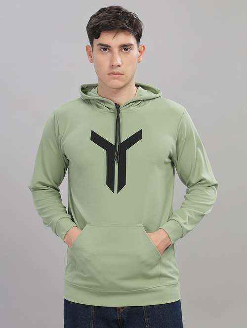 men graphic long sleeve regular fit hooded sweatshirt - 21749442 - Very Small Image - 1