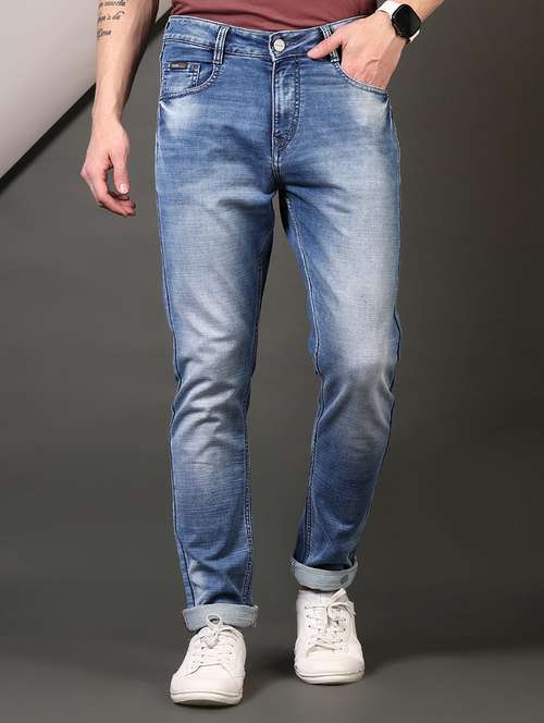 men solid mid rise slim fit jean - 21749860 - Very Small Image - 1
