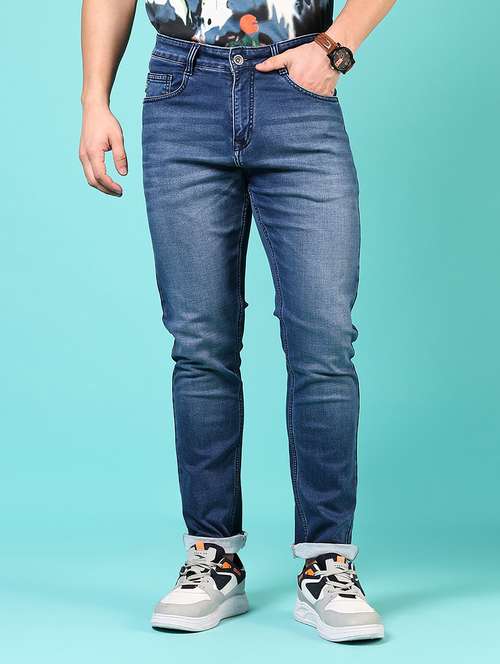 men solid mid rise slim fit jean - 21765869 - Very Small Image - 1