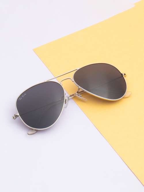 ted smith unisex black premium metal sunglasses with polarized lenses. - 21766367 - Very Small Image - 1