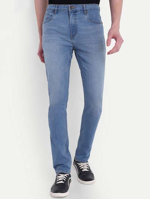 men mid rise full length denim jeans - 21789589 - Very Small Image - 1