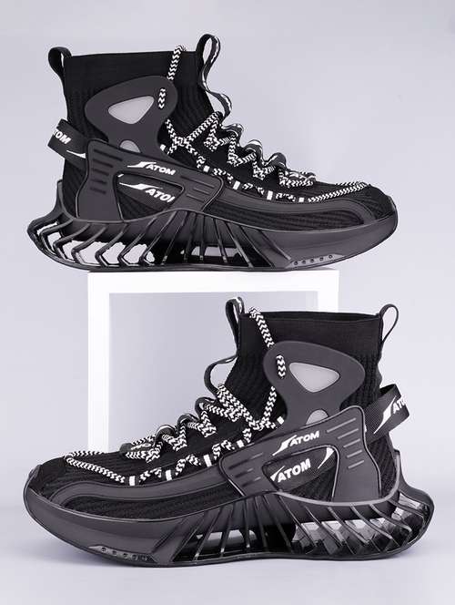 men lace up high ankle sneaker - 21793874 - Very Small Image - 1