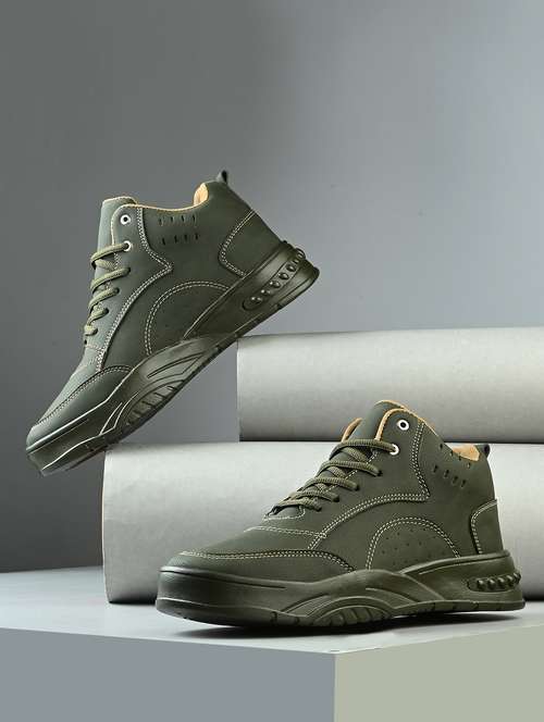 men olive lace up boot - 21794210 - Very Small Image - 1