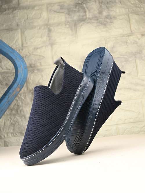 men navy blue slip on sneaker - 21794249 - Very Small Image - 1