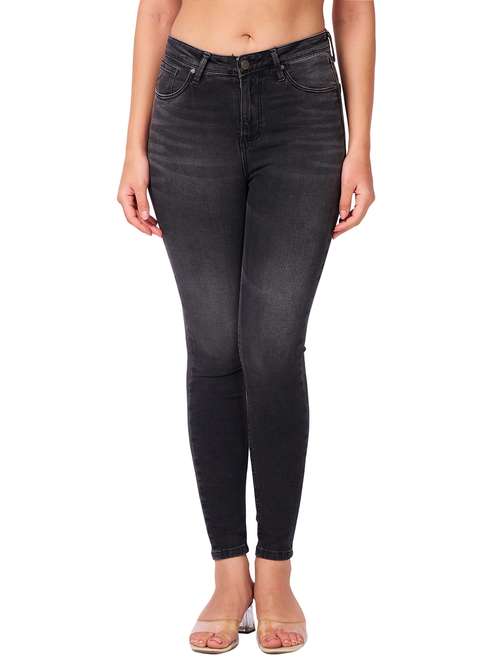 women washed mid rise skinny fit jeans - 21840614 - Very Small Image - 1