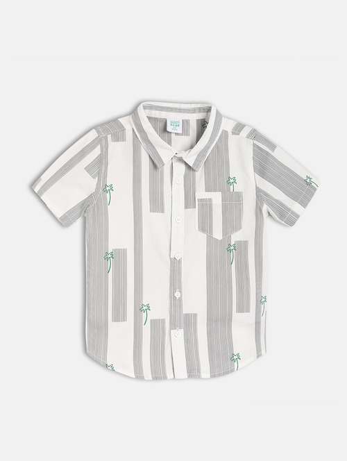 boys printed short sleeve regular fit shirt - 21841071 - Very Small Image - 1