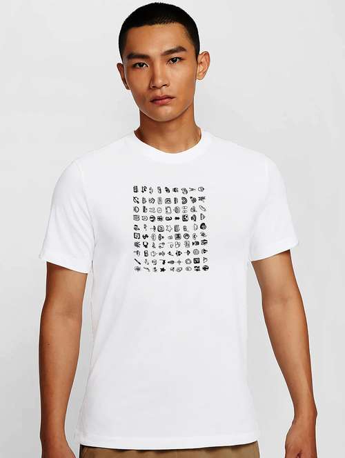 men white round neck regular fit t-shirt - 21842121 - Very Small Image - 1