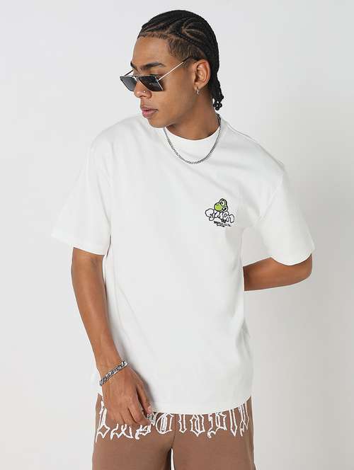 men back print round neck regular fit t-shirt - 21843293 - Very Small Image - 1