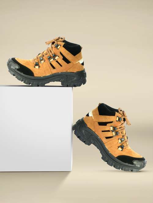 men tan lace up boot - 21853496 - Very Small Image - 1