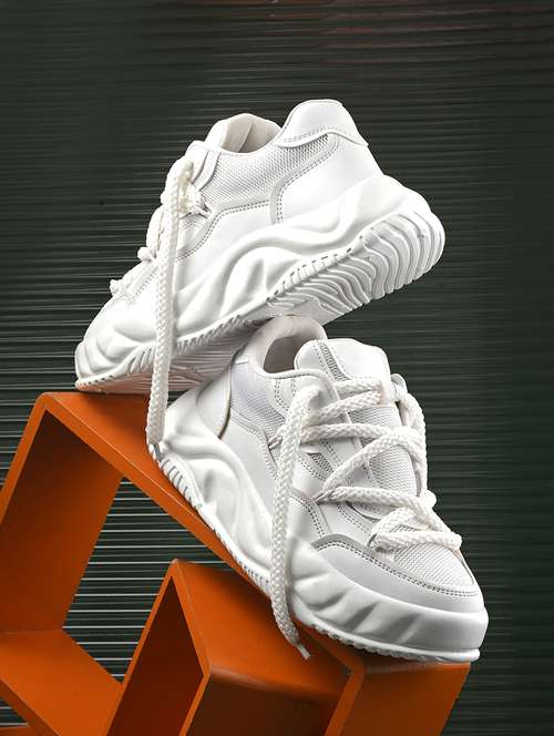 women white lace up sneaker - 21853535 - Very Small Image - 1