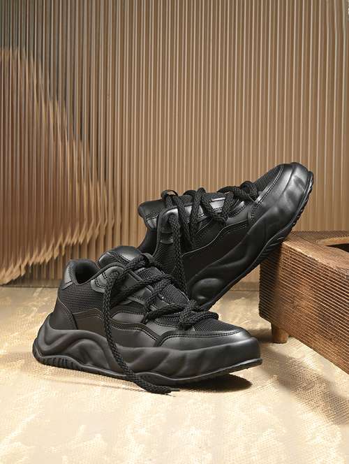 women black lace up sneaker - 21853536 - Very Small Image - 1