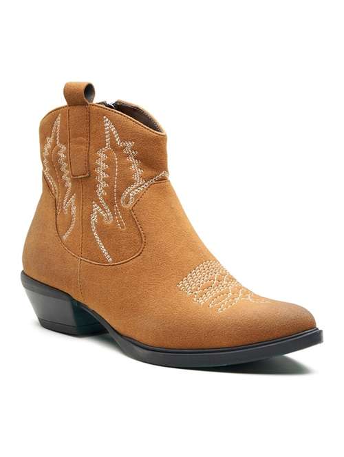 women tan ankle length boot - 21854959 - Very Small Image - 1