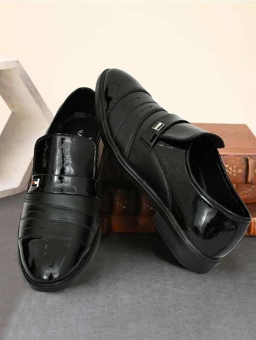 men black slip on formal shoes - 21906055 - Very Small Image - 1
