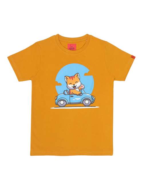 boys printed round neck t-shirt - 21919629 - Very Small Image - 1