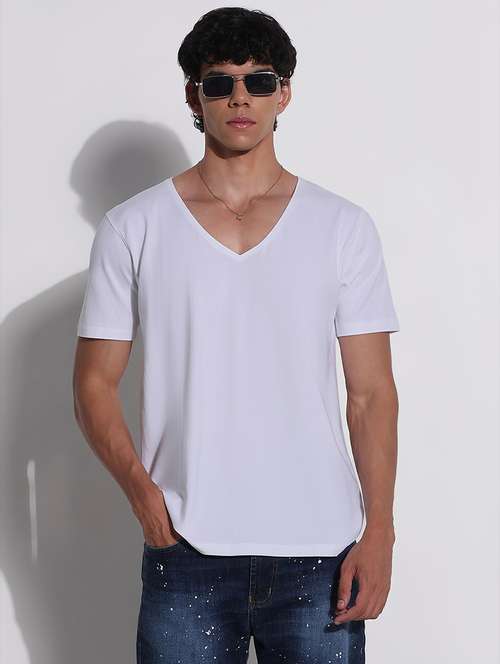 men solid short sleeves regular fit t-shirt - 21923911 - Very Small Image - 1