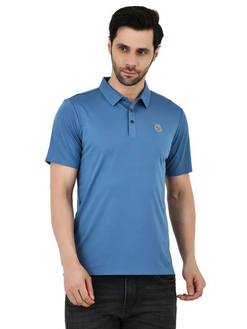 men solid short sleeves polo t-shirt - 21928004 - Very Small Image - 1