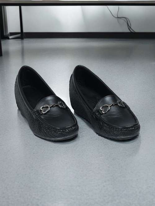 women black slip on loafer - 21950086 - Very Small Image - 1