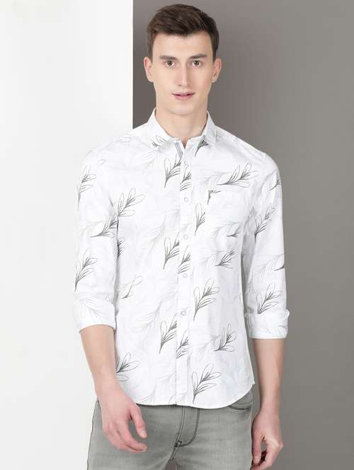 men printed long sleeve regular fit casual shirt - 21954530 - Very Small Image - 1