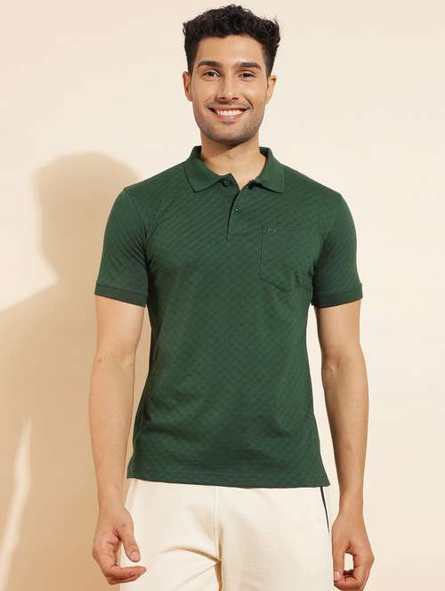 men solid short sleeve slim fit polo t-shirt - 21962368 - Very Small Image - 1
