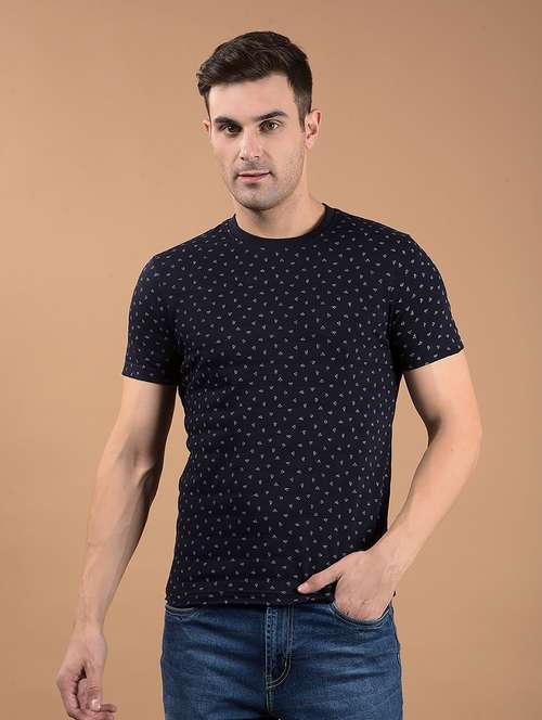 men printed short sleeve slim fit t-shirt - 21962437 - Very Small Image - 1