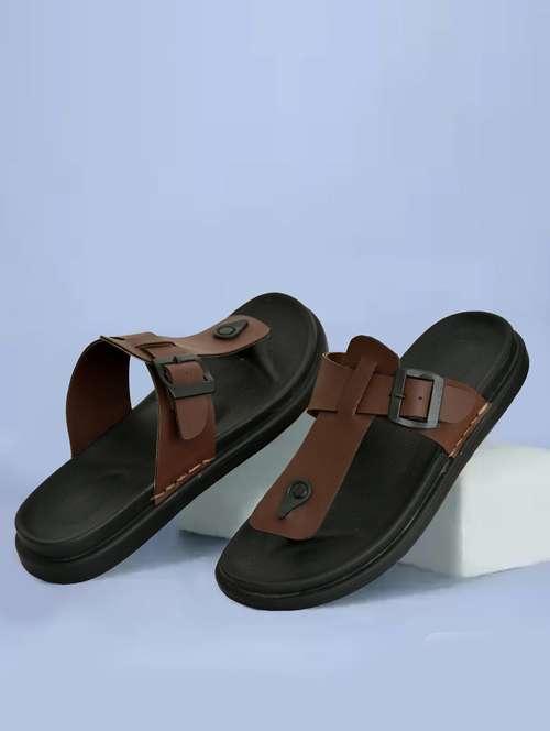 men solid toe separator sandal - 21966215 - Very Small Image - 1