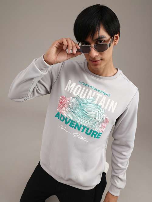 men printed long sleeve regular fit sweatshirt - 21974589 - Very Small Image - 1