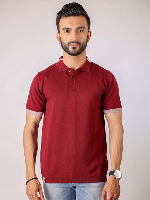 men solid short sleeve regular fit polo t-shirt - 21975740 - Very Small Image - 1