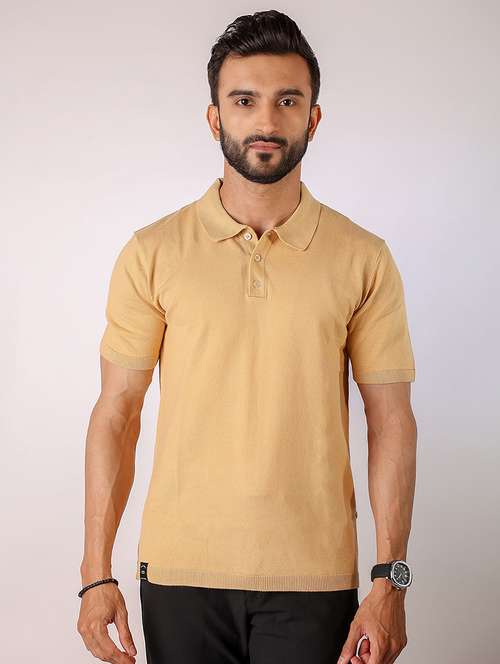 men solid short sleeve regular fit polo t-shirt - 21975747 - Very Small Image - 1