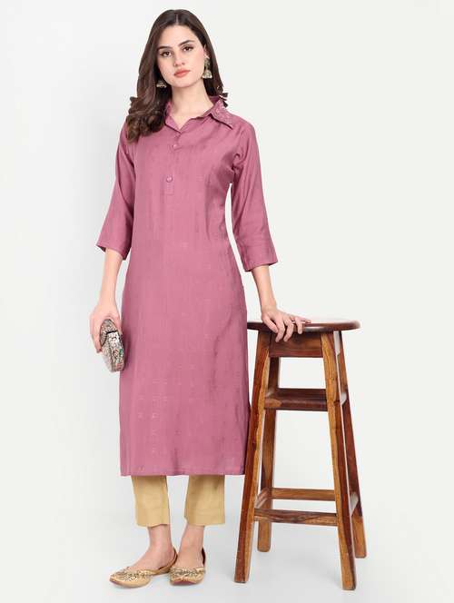 women self designed three quarter sleeve kurta - 21981050 - Very Small Image - 1
