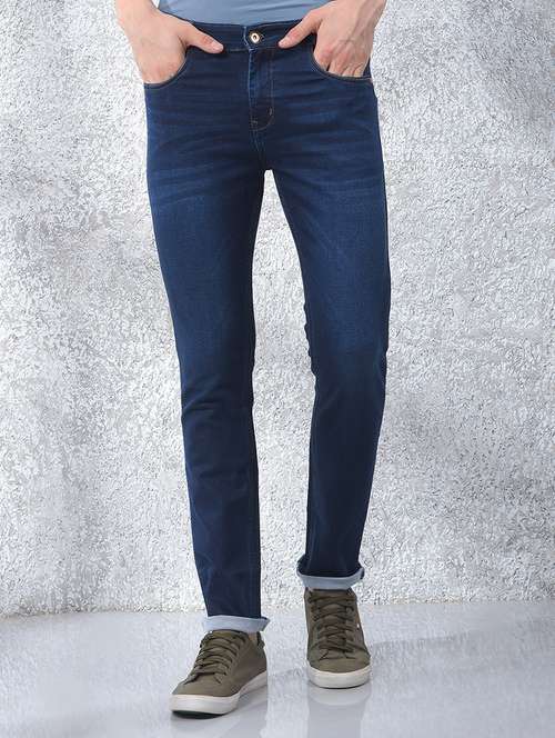 men solid mid rise slim fit jeans - 21984530 - Very Small Image - 1