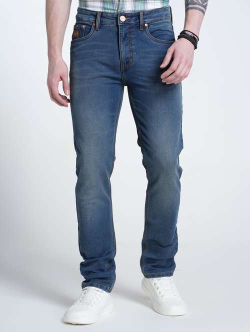 men washed mid rise full length jeans - 21988837 - Very Small Image - 1