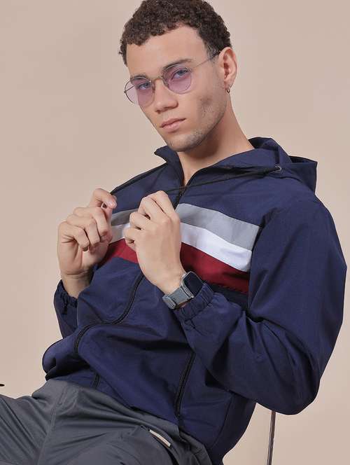 men striped long sleeve casual jacket - 21995038 - Very Small Image - 1