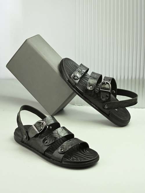 men olive back strap sandal - 22003906 - Very Small Image - 1