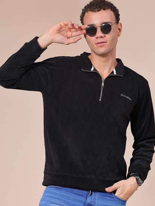 men self design long sleeve regular fit sweatshirt - 22008208 - Very Small Image - 1