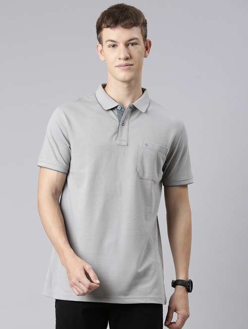 men solid short sleeve regular fit polo t-shirt - 22011962 - Very Small Image - 1