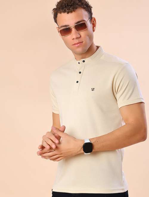 men solid short sleeve regular fit t-shirt - 22028284 - Very Small Image - 1