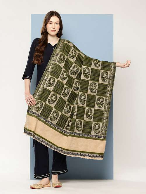women paisley reversible shawl - 22033701 - Very Small Image - 1