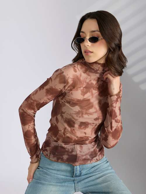women printed long sleeve regular top - 22038313 - Very Small Image - 1