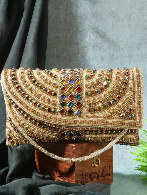 women embellished clutch - 22041141 - Very Small Image - 1