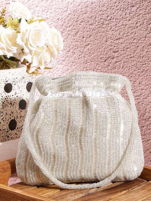 women embellsihed potli bag - 22041147 - Very Small Image - 1
