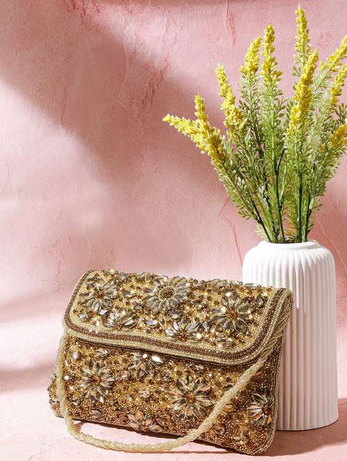 women embellished clutch - 22041151 - Very Small Image - 1