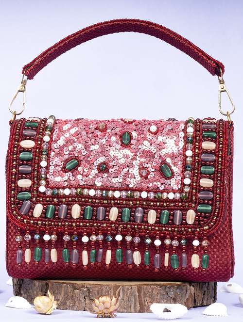 women embellished clutche - 22041194 - Very Small Image - 1