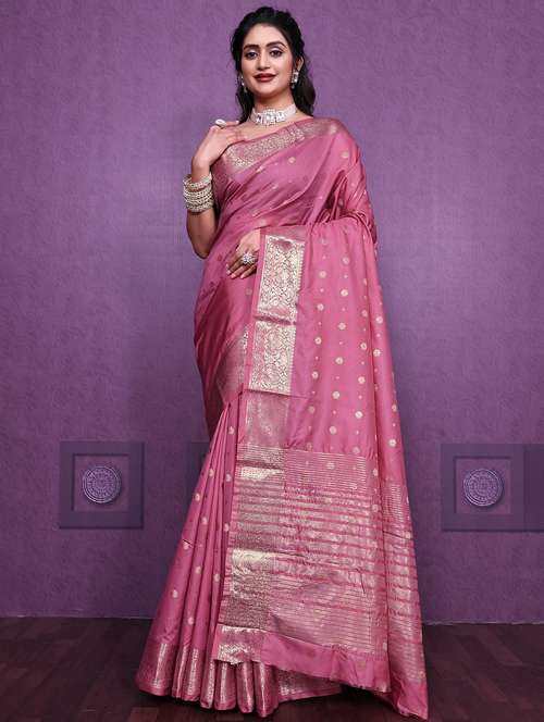 women self design banarasi saree with blouse - 22041830 - Very Small Image - 1