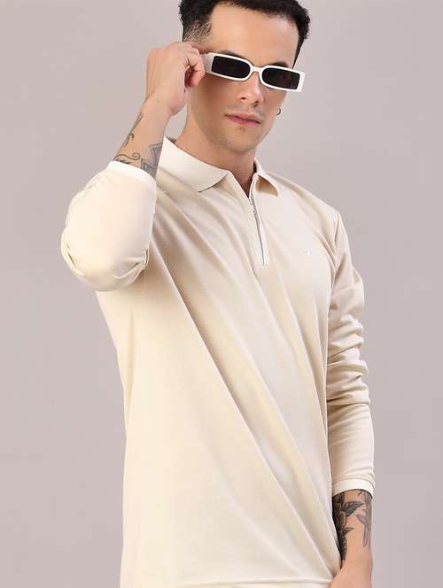 men solid long sleeve regular fit polo t-shirt - 22062328 - Very Small Image - 1