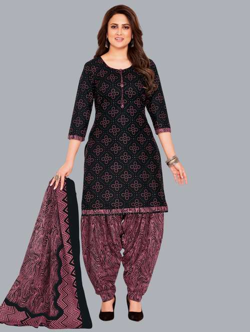 women printed unstitched salwar suit set - 22065967 - Very Small Image - 1