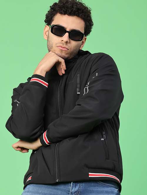 men solid long sleeve lightweight bomber jacket - 22083959 - Very Small Image - 1