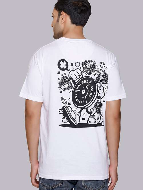 men back print round neck regular fit t-shirt - 22084740 - Very Small Image - 1