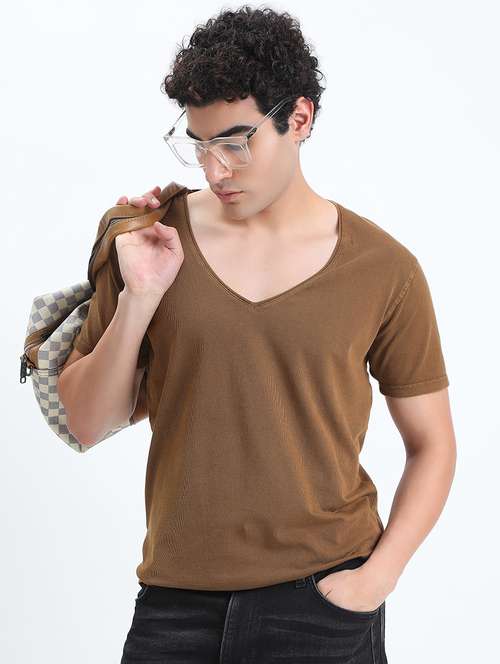 men solid short sleeve regular fit t-shirt - 22086135 - Very Small Image - 1
