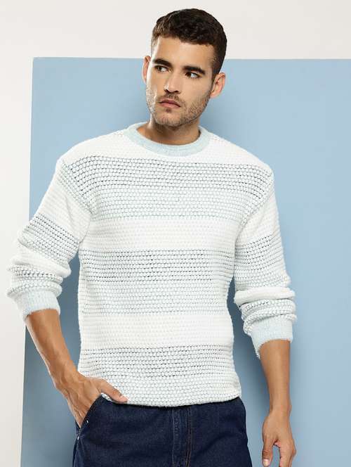 men self design long sleeve regular fit pullover  - 22086597 - Very Small Image - 1